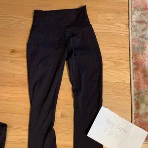 LuLuLemon Wunder Under Black 25"